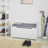 NNEDSZ Storage Bench Lift Up Top Padded Seat Toy Box