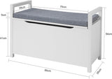 NNEDSZ Storage Bench Lift Up Top Padded Seat Toy Box