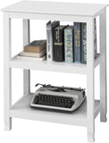 NNEDSZ Console Table 3 Shelves, White