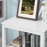 NNEDSZ Console Table 3 Shelves, White