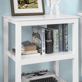 NNEDSZ Console Table 3 Shelves, White