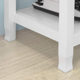 NNEDSZ Console Table 3 Shelves, White