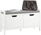 NNEDSZ Shoe Bench Shoe Rack Cabinet Hallway, White