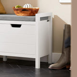 NNEDSZ Shoe Bench Shoe Rack Cabinet Hallway, White
