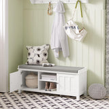 NNEDSZ Shoe Cabinet Bench, White