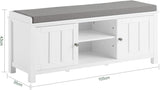 NNEDSZ Shoe Cabinet Bench, White