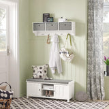 NNEDSZ Shoe Cabinet Bench, White