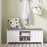 NNEDSZ Shoe Cabinet Bench, White