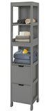 NNEDSZ Tall Cabinet Shelf Drawer, Grey
