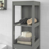 NNEDSZ Tall Cabinet Shelf Drawer, Grey