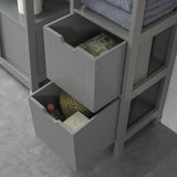 NNEDSZ Tall Cabinet Shelf Drawer, Grey