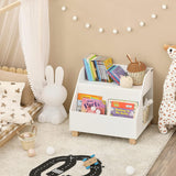 NNEDSZ Kids Storage Bookcase 3 Compartments, White