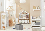 NNEDSZ Kids Bookcase Shelf Storage Mobile Toy Chest