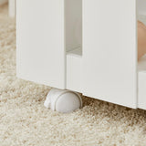 NNEDSZ Kids Bookcase Shelf Storage Mobile Toy Chest