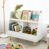 NNEDSZ Childrens Shelving Unit, 5 Compartments Bookcase