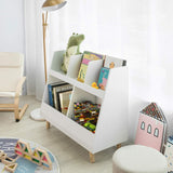 NNEDSZ Childrens Shelving Unit, 5 Compartments Bookcase