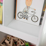 NNEDSZ Childrens Shelving Unit, 5 Compartments Bookcase