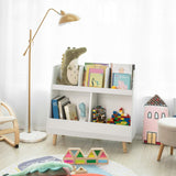 NNEDSZ Childrens Shelving Unit, 5 Compartments Bookcase