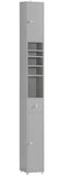 NNEDSZ Tall Bathroom Storage Cupboard Shelves, Grey