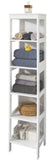 NNEDSZ 5 Tier Bathroom Shelf Cabinet, White