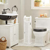 NNEDSZ Wooden Bathroom Storage Cabinet, White