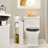 NNEDSZ Wooden Bathroom Storage Cabinet, White