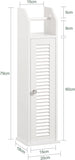 NNEDSZ Wooden Bathroom Storage Cabinet, White