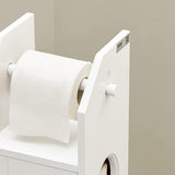 NNEDSZ Wooden Bathroom Storage Cabinet, White