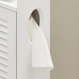 NNEDSZ Wooden Bathroom Storage Cabinet, White