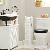 NNEDSZ Wooden Bathroom Storage Cabinet, White