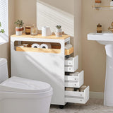 NNEDSZ Storage Cart Narrow Cabinet Wheels Tray Drawers
