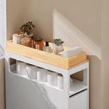 NNEDSZ Storage Cart Narrow Cabinet Wheels Tray Drawers