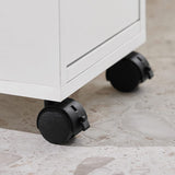 NNEDSZ Storage Cart Narrow Cabinet Wheels Tray Drawers
