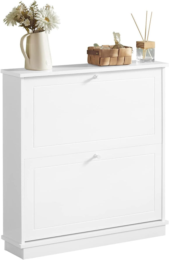 NNEDSZ 2 Drawer Shoe Cabinet Storage Unit