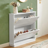 NNEDSZ 2 Drawer Shoe Cabinet Storage Unit
