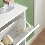 NNEDSZ 2 Drawer Shoe Cabinet Storage Unit