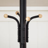 NNEDSZ Black Metal Coat Rack, Hall Tree, 182cm Tall