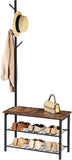 NNEDSZ Multifunctional Entryway Coat Rack Shoe Bench for Living Room and Bedroom