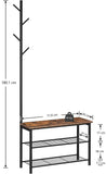 NNEDSZ Multifunctional Entryway Coat Rack Shoe Bench for Living Room and Bedroom