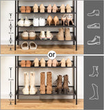 NNEDSZ 5-Tier Shoe Rack, Industrial Shoe Organizer Storage Bench