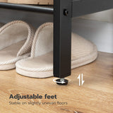 NNEDSZ 5-Tier Shoe Rack, Industrial Shoe Organizer Storage Bench
