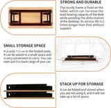 NNEDSZ Sturdy and Heavy Duty Foldable Office Computer Desk (Teak, 80cm)