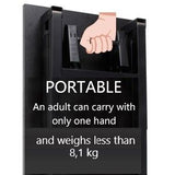 NNEDSZ Sturdy and Heavy Duty Foldable Office Computer Desk (Teak, 80cm)