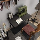 NNEDSZ Sturdy and Heavy Duty Foldable Office Computer Desk (Black, 100cm)