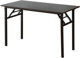 NNEDSZ Sturdy and Heavy Duty Foldable Office Computer Desk (Walnut, 120cm)