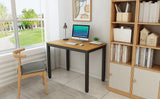 NNEDSZ Sturdy and Heavy Duty Foldable Office Computer Desk (Teak, 100cm)