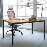 NNEDSZ Sturdy and Heavy Duty Foldable Office Computer Desk (Teak, 120cm)