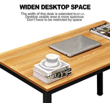 NNEDSZ Sturdy and Heavy Duty Foldable Office Computer Desk (Teak, 101cm)