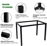 NNEDSZ Sturdy and Heavy Duty Foldable Office Computer Desk (Teak, 101cm)