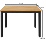 NNEDSZ Sturdy and Heavy Duty Foldable Office Computer Desk (Teak, 101cm)